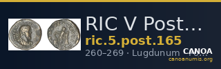RIC V Postumus 165 — CANOA