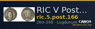 RIC V Postumus 166 — CANOA