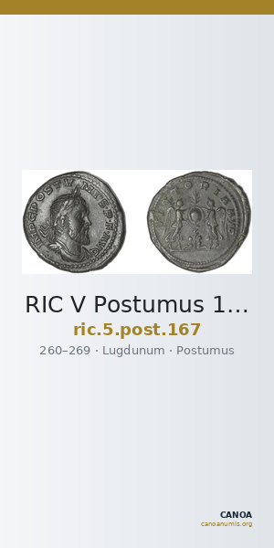RIC V Postumus 167 — CANOA