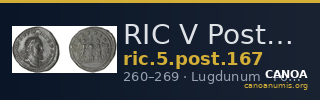 RIC V Postumus 167 — CANOA