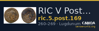 RIC V Postumus 169 — CANOA