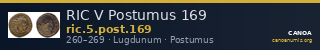 RIC V Postumus 169 — CANOA