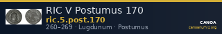 RIC V Postumus 170 — CANOA
