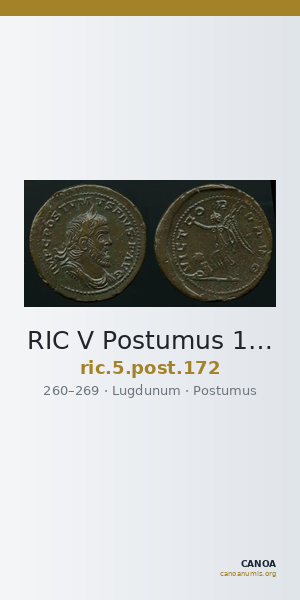 RIC V Postumus 172 — CANOA