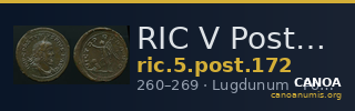 RIC V Postumus 172 — CANOA