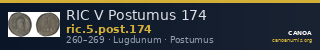 RIC V Postumus 174 — CANOA