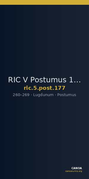 RIC V Postumus 177 — CANOA