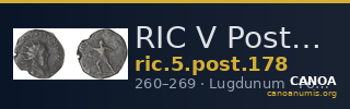 RIC V Postumus 178 — CANOA