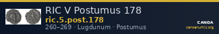 RIC V Postumus 178 — CANOA