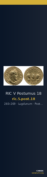 RIC V Postumus 18 — CANOA