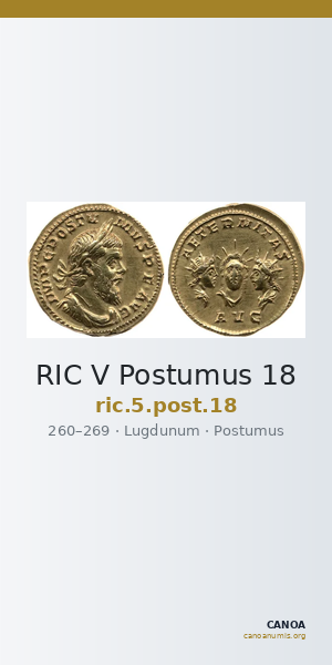 RIC V Postumus 18 — CANOA