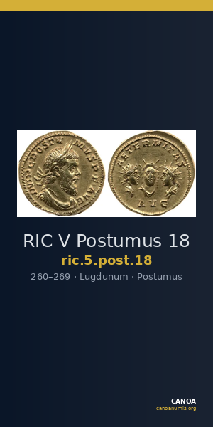 RIC V Postumus 18 — CANOA