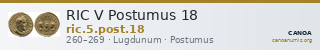 RIC V Postumus 18 — CANOA