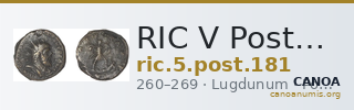 RIC V Postumus 181 — CANOA