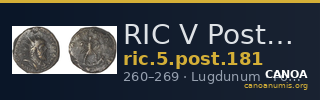 RIC V Postumus 181 — CANOA