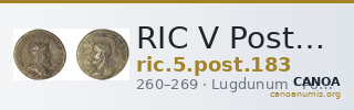 RIC V Postumus 183 — CANOA