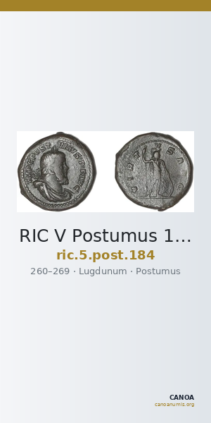 RIC V Postumus 184 — CANOA