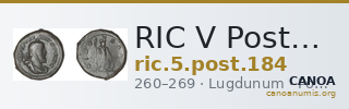 RIC V Postumus 184 — CANOA