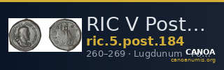 RIC V Postumus 184 — CANOA