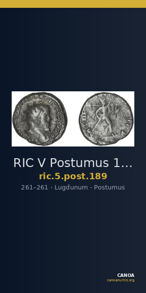 RIC V Postumus 189 — CANOA
