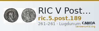 RIC V Postumus 189 — CANOA