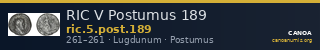 RIC V Postumus 189 — CANOA