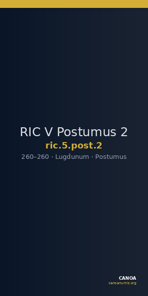 RIC V Postumus 2 — CANOA