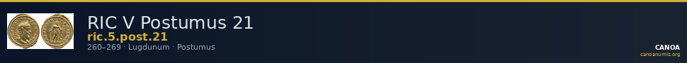 RIC V Postumus 21 — CANOA