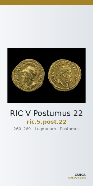 RIC V Postumus 22 — CANOA