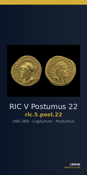 RIC V Postumus 22 — CANOA
