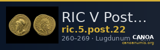 RIC V Postumus 22 — CANOA