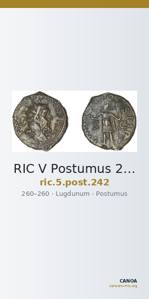 RIC V Postumus 242 — CANOA