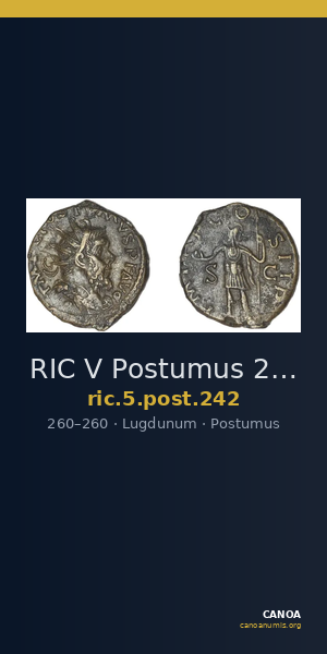 RIC V Postumus 242 — CANOA