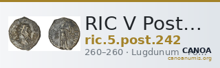 RIC V Postumus 242 — CANOA