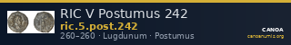 RIC V Postumus 242 — CANOA