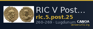 RIC V Postumus 25 — CANOA