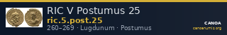 RIC V Postumus 25 — CANOA