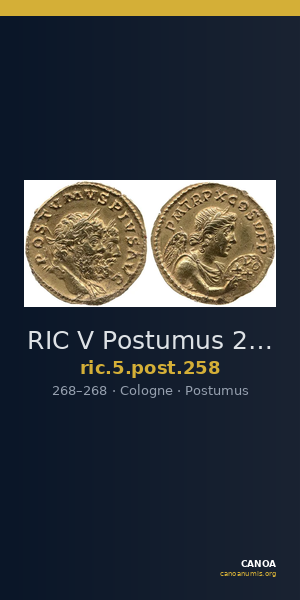 RIC V Postumus 258 — CANOA