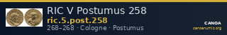 RIC V Postumus 258 — CANOA