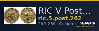 RIC V Postumus 262 — CANOA