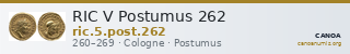 RIC V Postumus 262 — CANOA