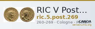 RIC V Postumus 269 — CANOA