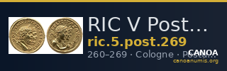 RIC V Postumus 269 — CANOA