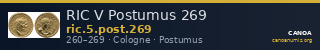 RIC V Postumus 269 — CANOA