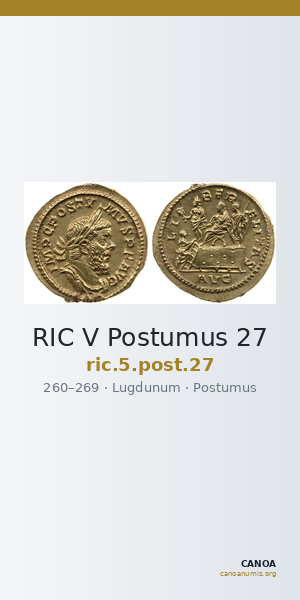 RIC V Postumus 27 — CANOA