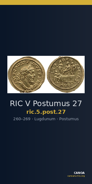 RIC V Postumus 27 — CANOA