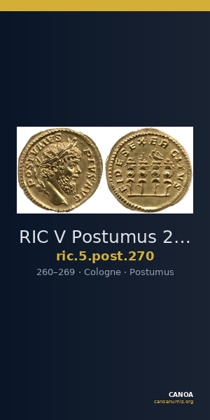RIC V Postumus 270 — CANOA