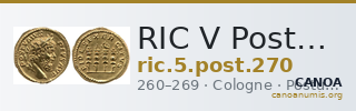 RIC V Postumus 270 — CANOA