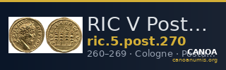 RIC V Postumus 270 — CANOA