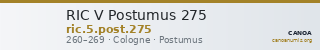 RIC V Postumus 275 — CANOA